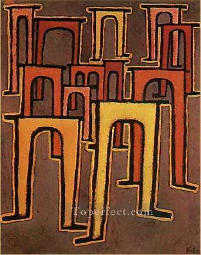 Revolution of the Viaduct Paul Klee Oil Paintings